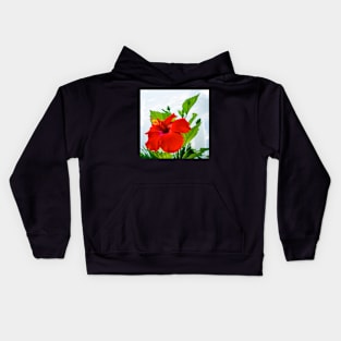 Hibiscus Closeup Kids Hoodie